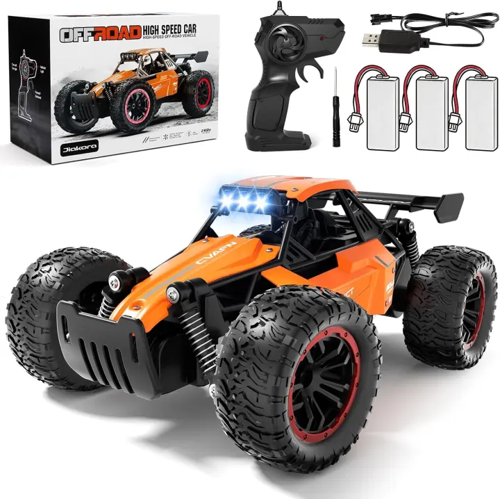 1:16 Alloy-Bodied High-Speed RC Monster Truck with LED Roof Lights