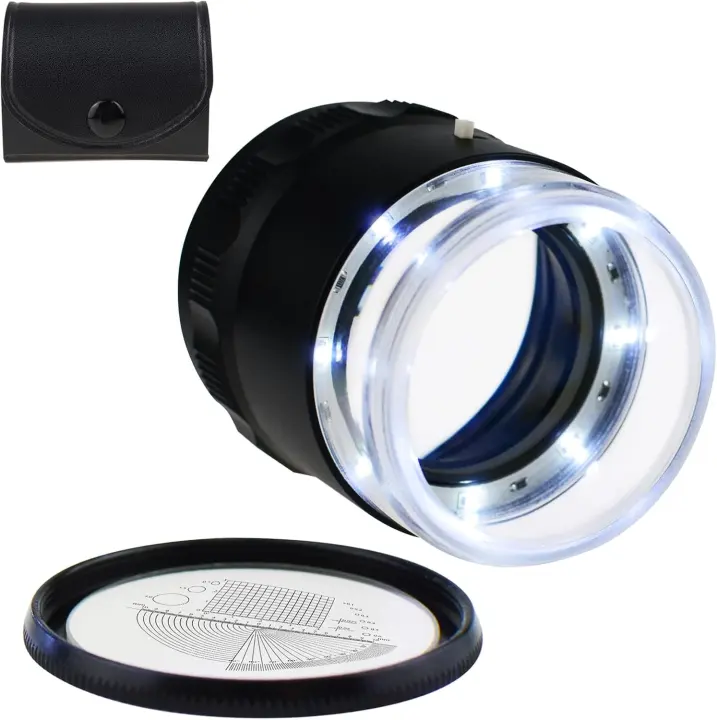 10x Jeweler's Loupe — 25mm LED Lighted Magnifier