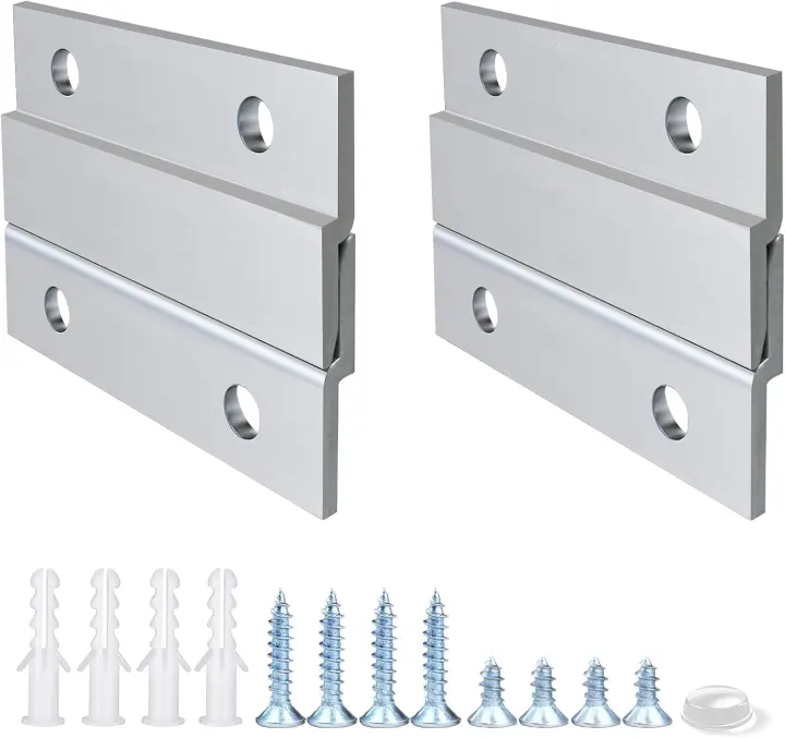 2 Inch Aluminum French Cleat Picture Hangers — 2 Pairs
