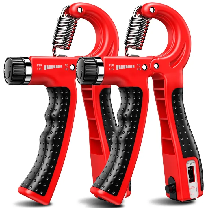 2-Pack Adjustable Hand Grip Strengtheners — Forearm & Wrist Trainer