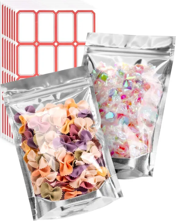 200-Pack 5x8 Mylar Food Storage Bags — 7.5 mil Protective Pouches