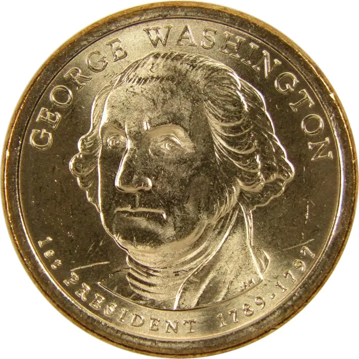 2007 P George Washington Presidential $1 Coin — Uncirculated Mint State