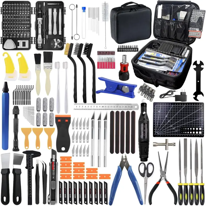 262-Piece 3D Printer Maintenance Kit with Grinder, Nozzle Tools & Bag