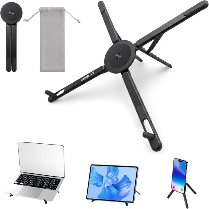 3-in-1 Foldable Magnetic Laptop, Tablet & Phone Stand