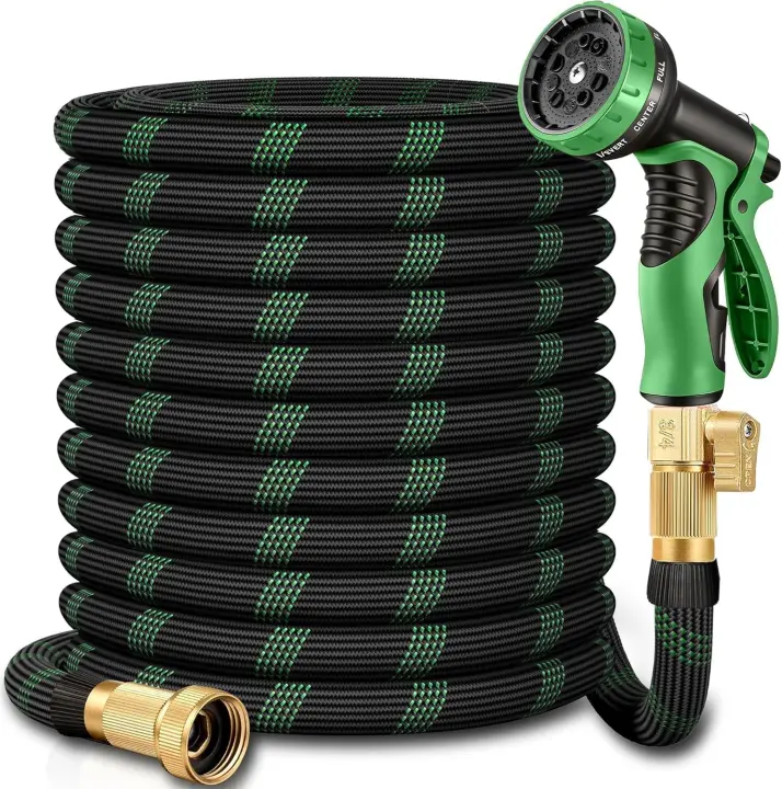 50 ft Flexible Garden Hose — Heavy-Duty Lightweight Water Hose