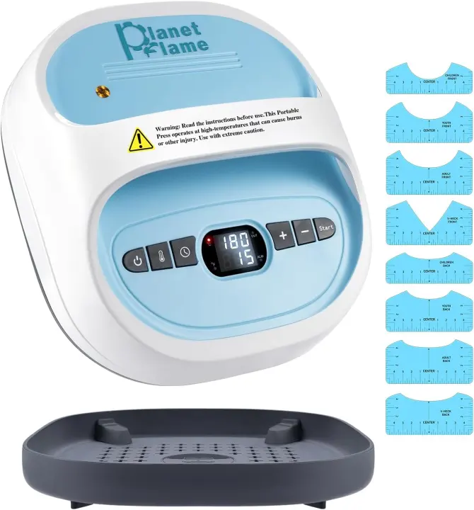 8.3x9.7 Portable Heat Press Machine — Compact Heat Transfer Press