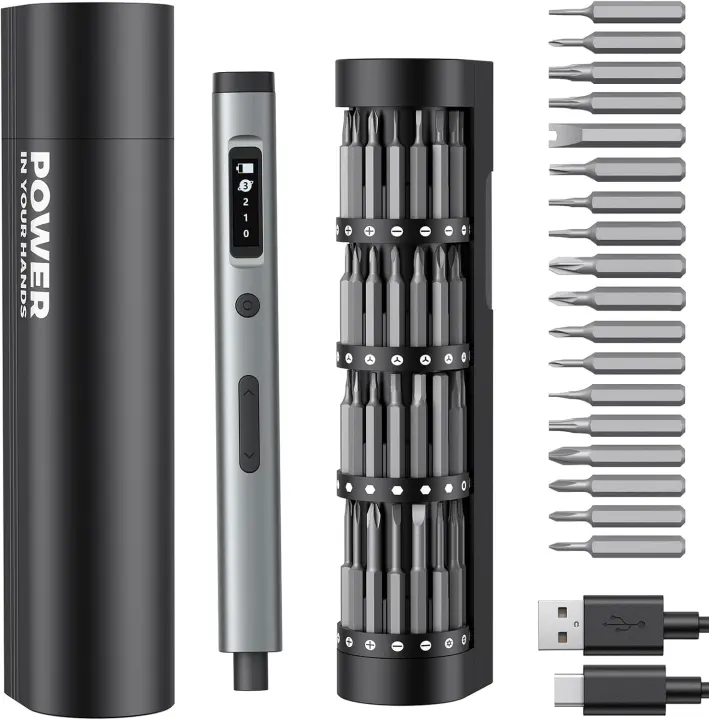 90-in-1 Mini Electric Screwdriver Set — Precision Cordless Repair Kit
