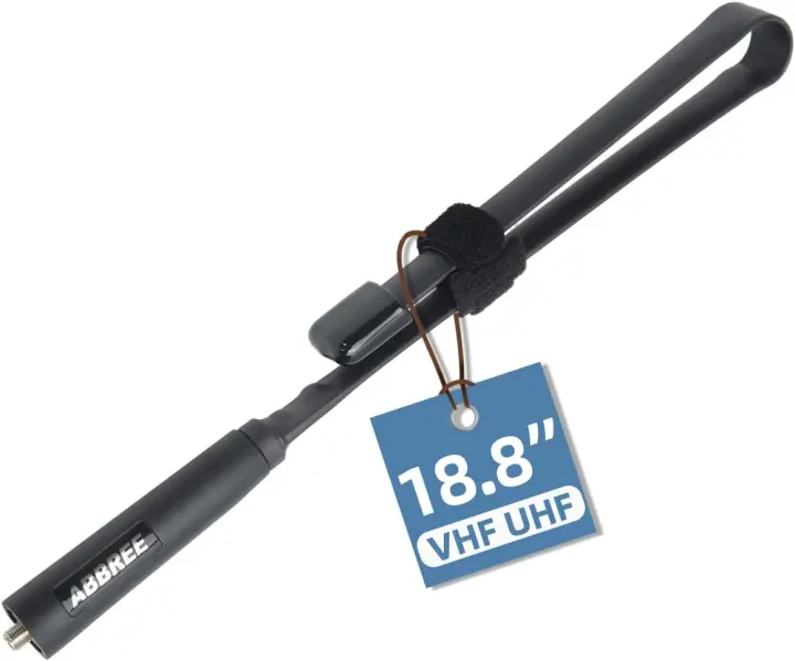 ABBREE SMA-Female Foldable Ham Radio Antenna — 18.8-inch VHF/UHF