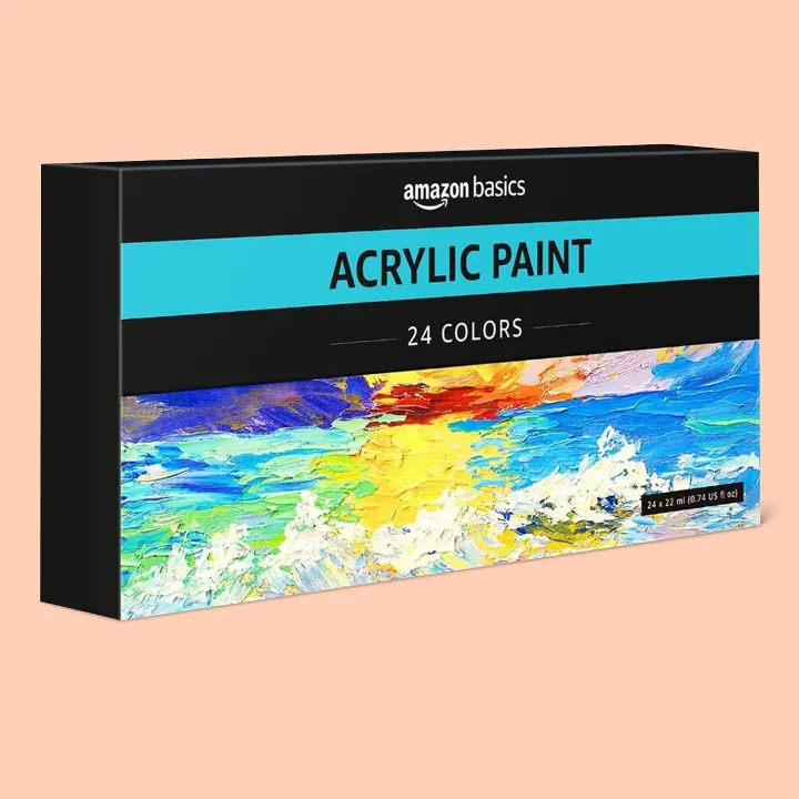 Acrylic Paint Tube Set — 24 Colors, 0.74 oz Tubes (Gift Box)