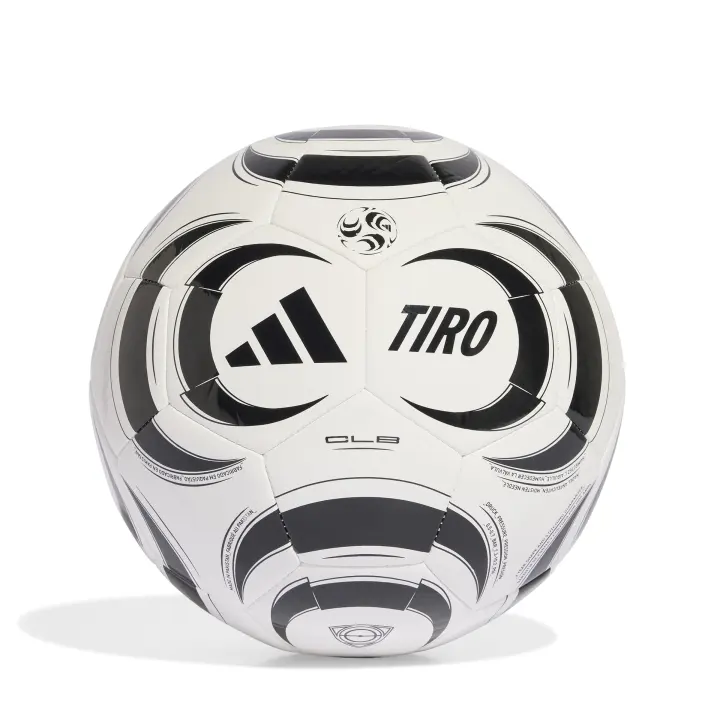 Adidas Tiro Soccer Ball (Unisex, Size 5) — White/Black/Club