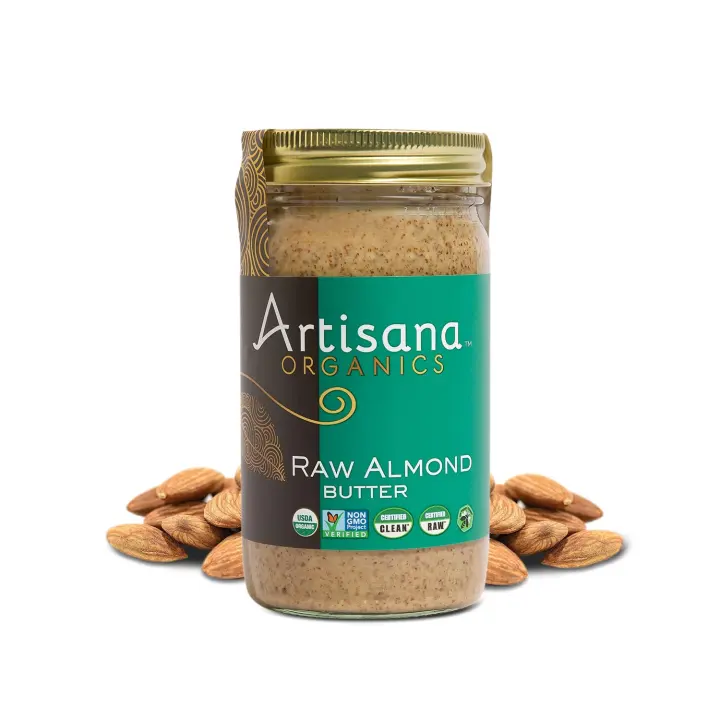 Artisana Organics Raw Almond Butter — 14 oz Jar (Raw, Organic)