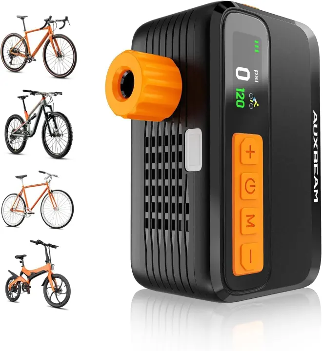 Auxbeam BL05 Electric Bike Tire Inflator — 120 PSI Portable Pump