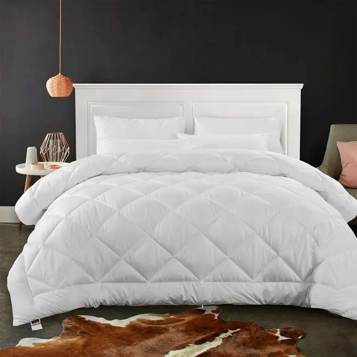 Cozynight Twin-Size Down-Alternative Comforter Duvet Insert — Lightweight, Diamond-Stitche