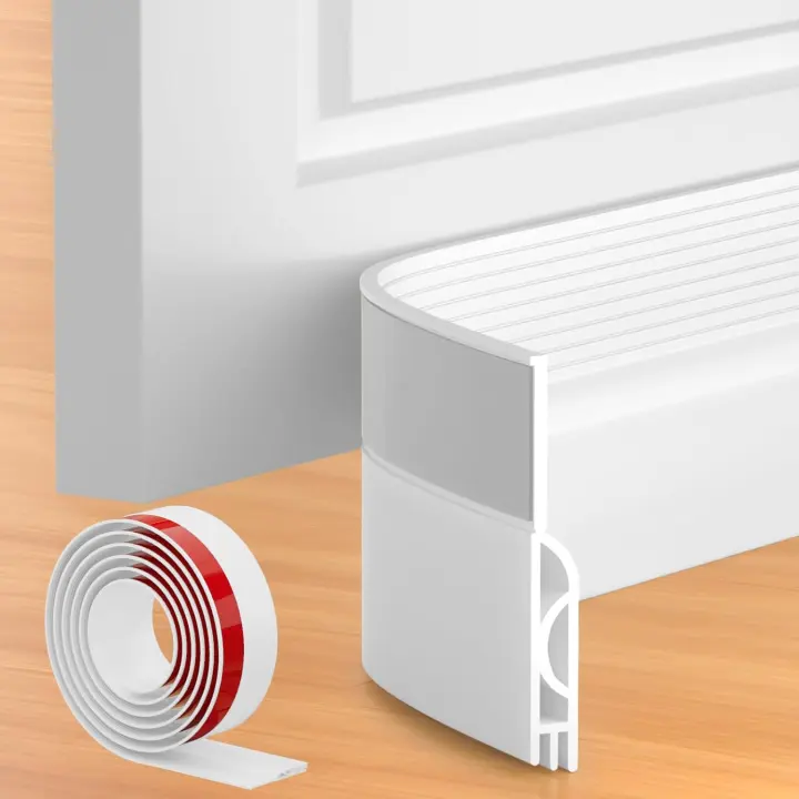 Door Draft Stopper & Bottom Door Sweep — Self-Adhesive Weather Seal