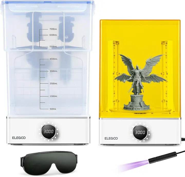 ELEGOO Mercury XS Wash & Cure Bundle with Handheld UV Light