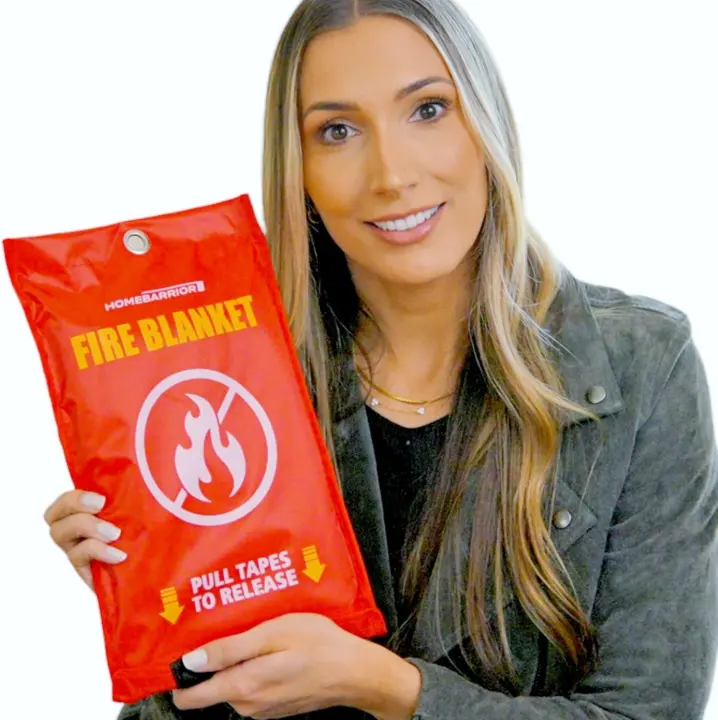 Emergency Fire Blanket 39 x 39 in — Flame‑Retardant Fireproof Blanket