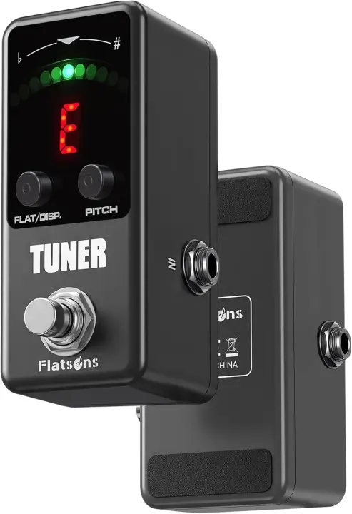 Flatsons Guitar Tuner Pedal — Chromatic Tuner with True Bypass