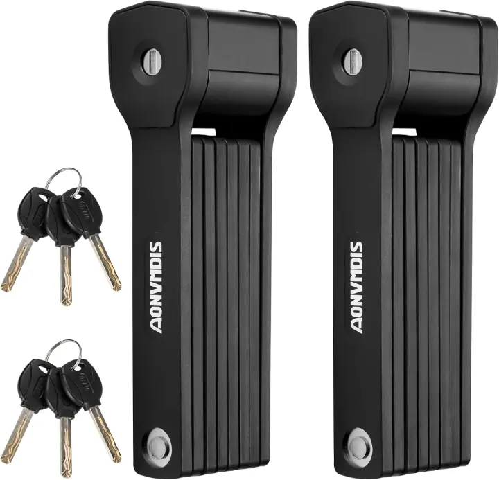 Foldable Alloy Bicycle & Scooter Security Lock with Mounting Bracket
