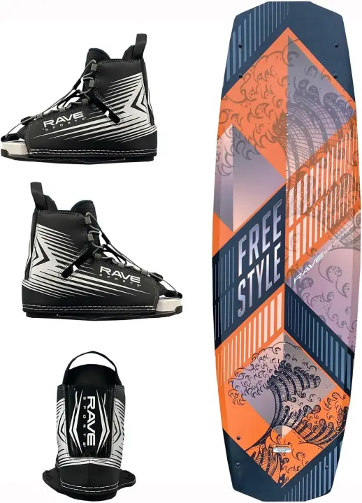 Freestyle Wakeboard Package with Striker Lace-Up Boots