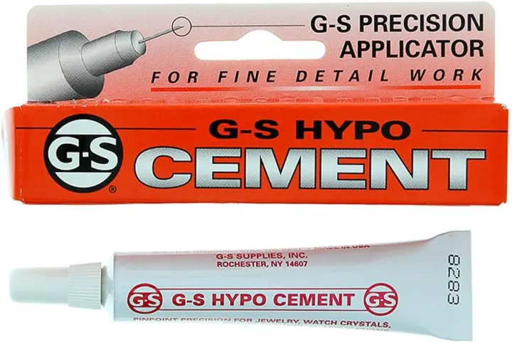 G-S Hypo Cement Precision Adhesive, 1/3 oz Tube — Transparent
