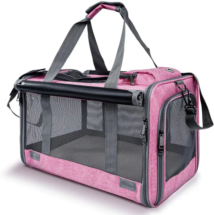 GAPZER Soft-Sided Large/Medium Pet Carrier with Privacy Shades