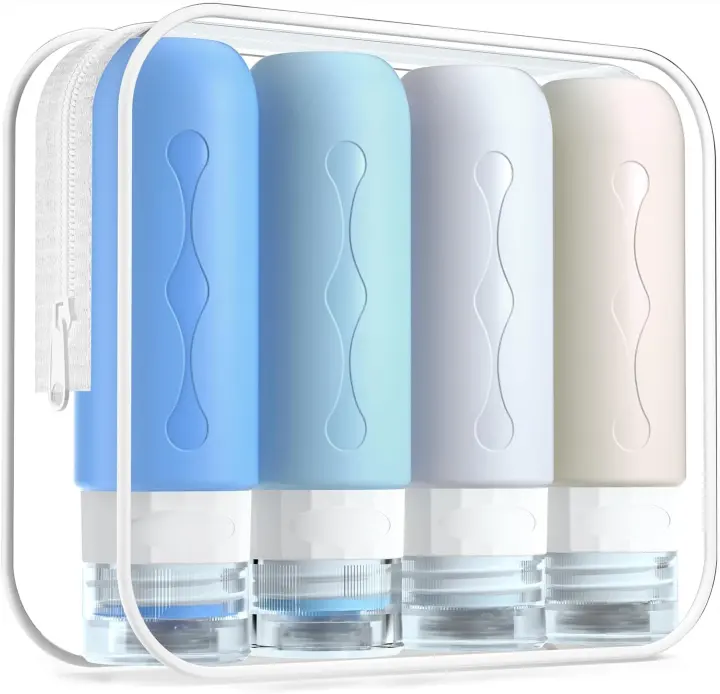 Gemice Silicone Travel Bottles — TSA-Approved Toiletry Tubes