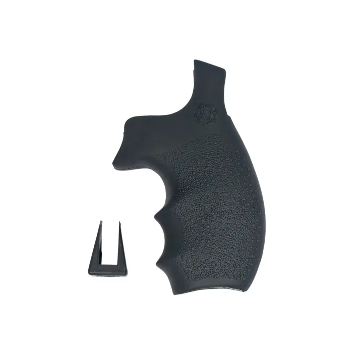 Hogue Bantam Rubber Grip for S&W K/L Frame Round-Butt Revolvers — Black