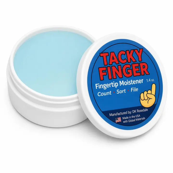 Jumbo Fingertip Moistener — 1.4 oz Glycerin Gel for Paper Handling