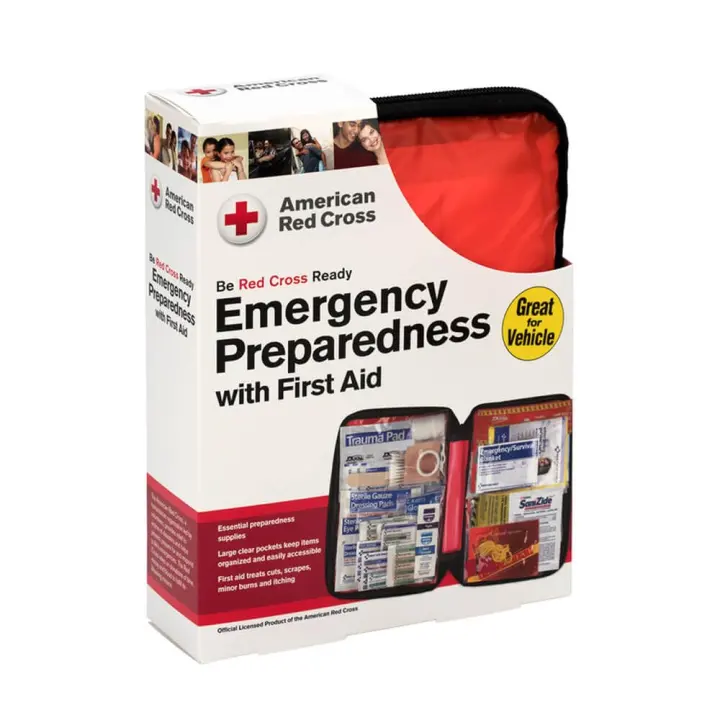 Large Deluxe Auto First Aid Kit with Soft Case — Red Cross Licensed