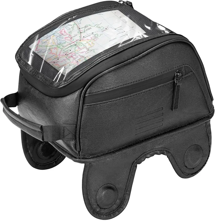 Leather Magnetic Motorcycle Tank Bag — 7L Magnetic Tank Bag