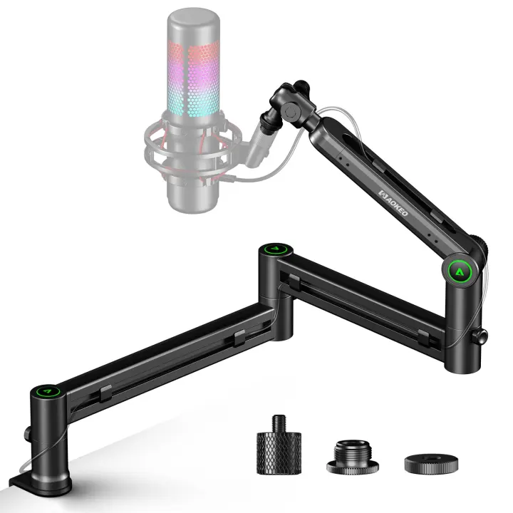 Low-Profile Mic Boom Arm — Aokeo AK-58i Desk Mount