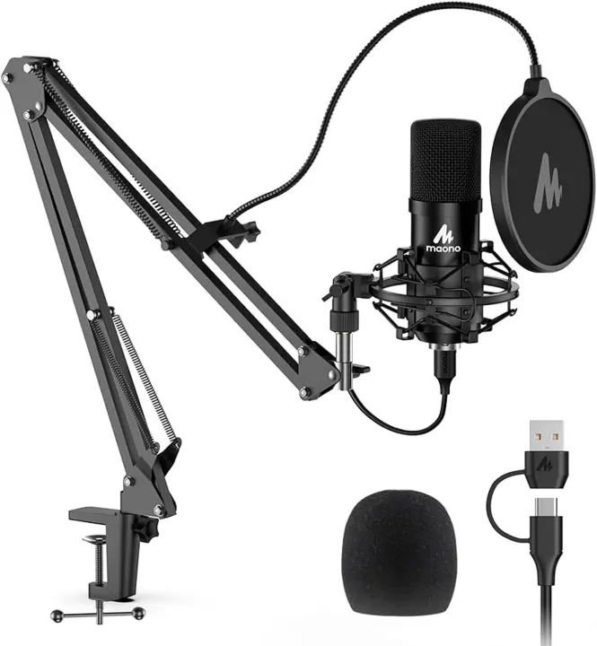 MAONO A04 USB Condenser Microphone Kit for PC Podcasting