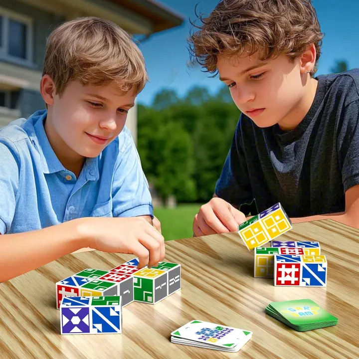 Matching Puzzle Blocks Game — Family Challenge Set