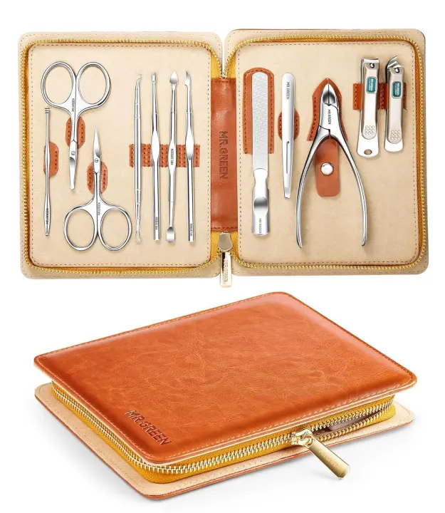 MR.GREEN 12-in-1 Manicure Set — Professional Manicure Set & Grooming Kit