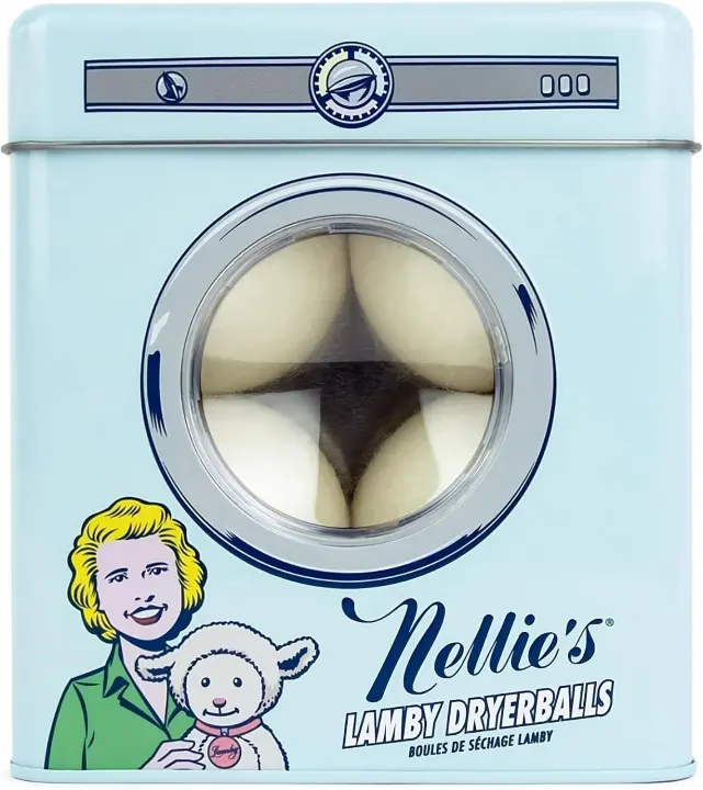 Nellie's Lamby Wool Dryer Balls — 4-Pack Reusable Fabric Softener