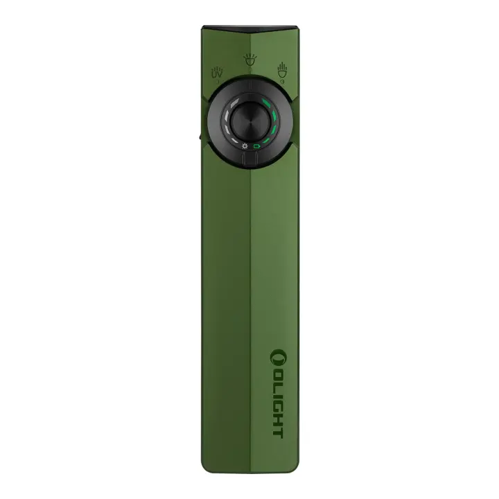 OLIGHT ArkPro Flat EDC Rechargeable Flashlight — Green Beam, UV, USB-C