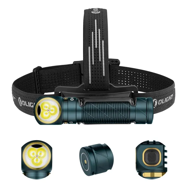 OLIGHT Perun 3 Rechargeable Headlamp — 3,000 lm, Red/Blue, IP68