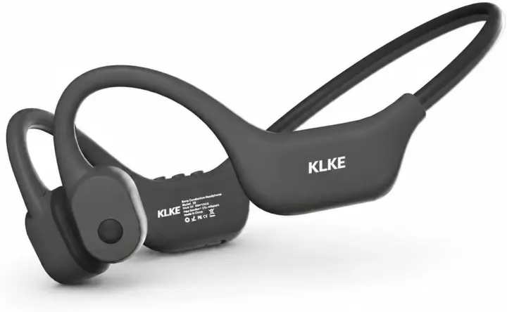 Open‑Ear Bone Conduction Headphones with Rear Safety Light and Mic