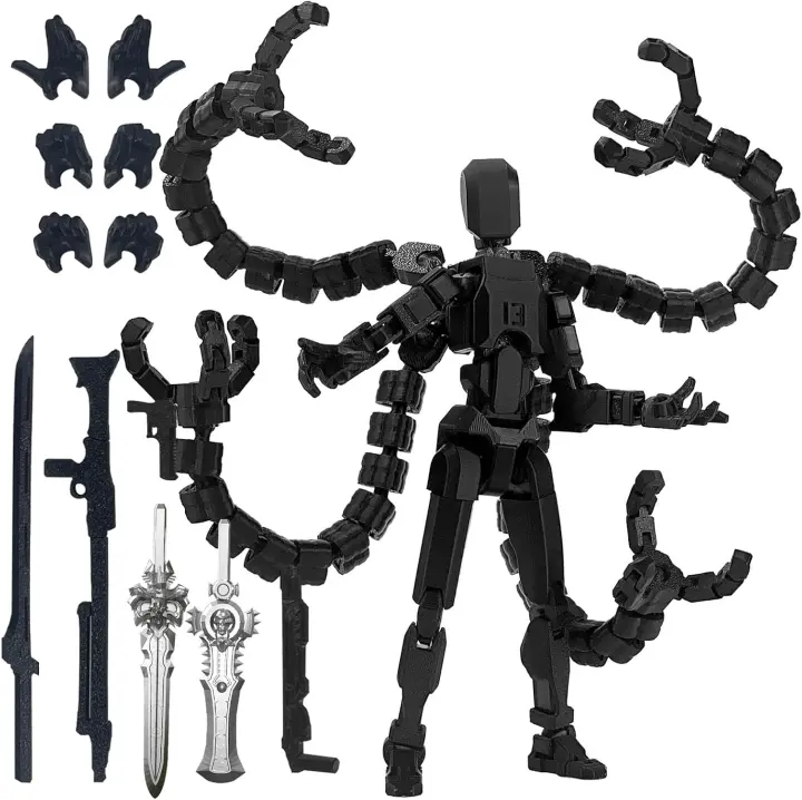 PkghoKids 3D-Printed Fully Articulated Assembled Robot Action Figure
