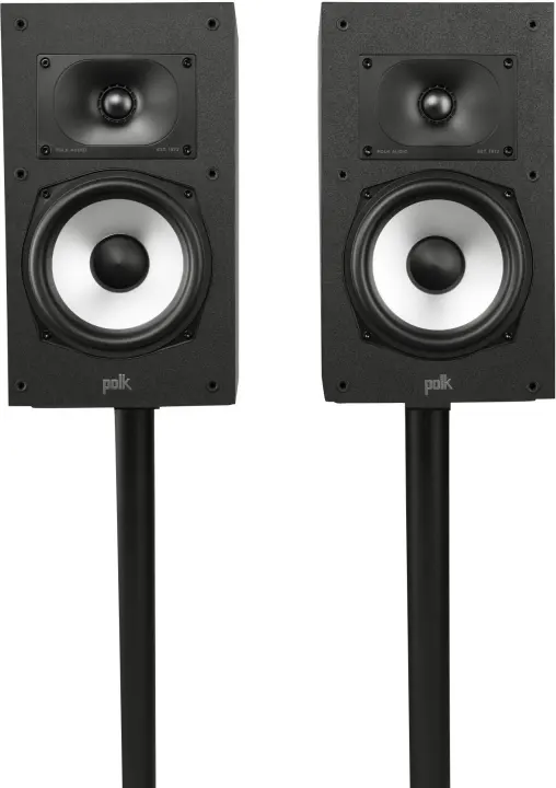Polk Monitor XT20 Bookshelf Speakers (Pair) — Midnight Black