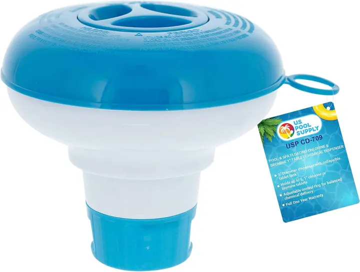 Pool & Spa Floating 1-inch Tablet Dispenser (Chlorine/Bromine)