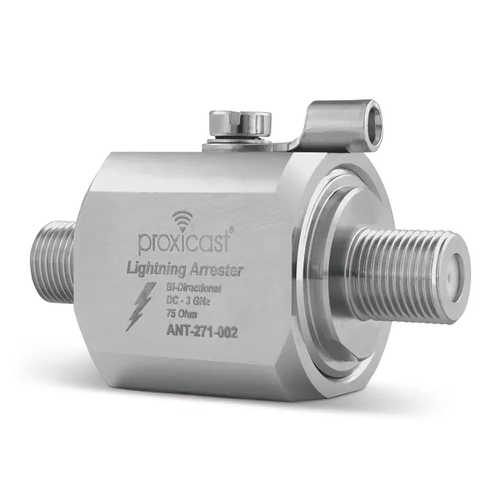 Proxicast ProGrade 230V Coaxial Lightning Arrester — 75Ω F-F Inline Protector