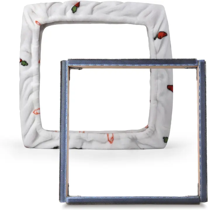 Punch Needle Gripper Frame 15.7 x 15.7 with Flannel Cover