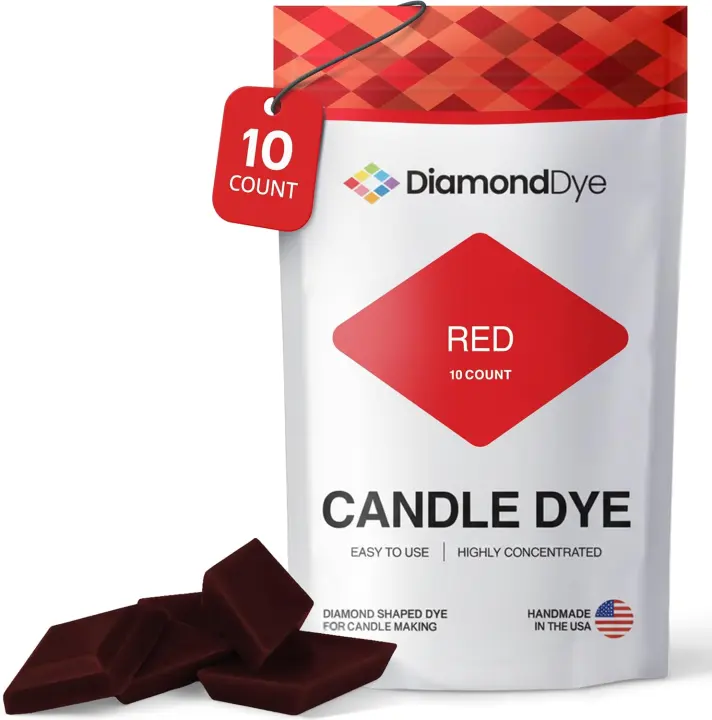 Red Candle Dye Chips — 10-Pack for Soy & Paraffin Candles