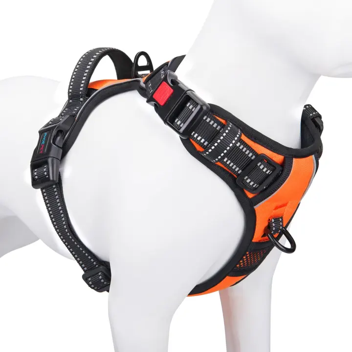 Reflective No-Pull Dog Harness — Large Breed Adjustable Vest with Handle