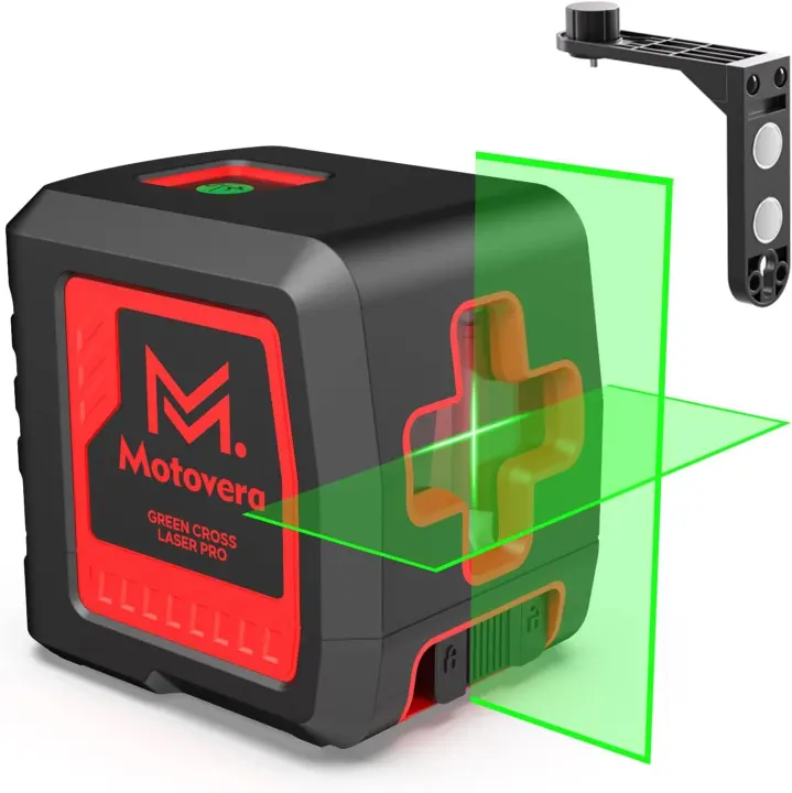 Self-Leveling Green Cross Laser Level — 100 ft Rotary & Pulse Capable