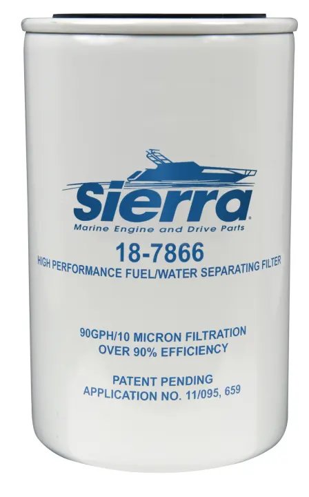 Sierra 6-inch High-Capacity 10-Micron Fuel/Water Separator Filter