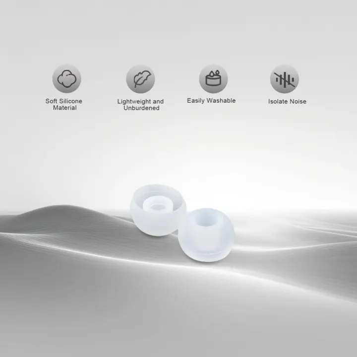 Silicone Earbud Tips for 4.5–6 mm Earphones — 15 Pairs (S/M/L)