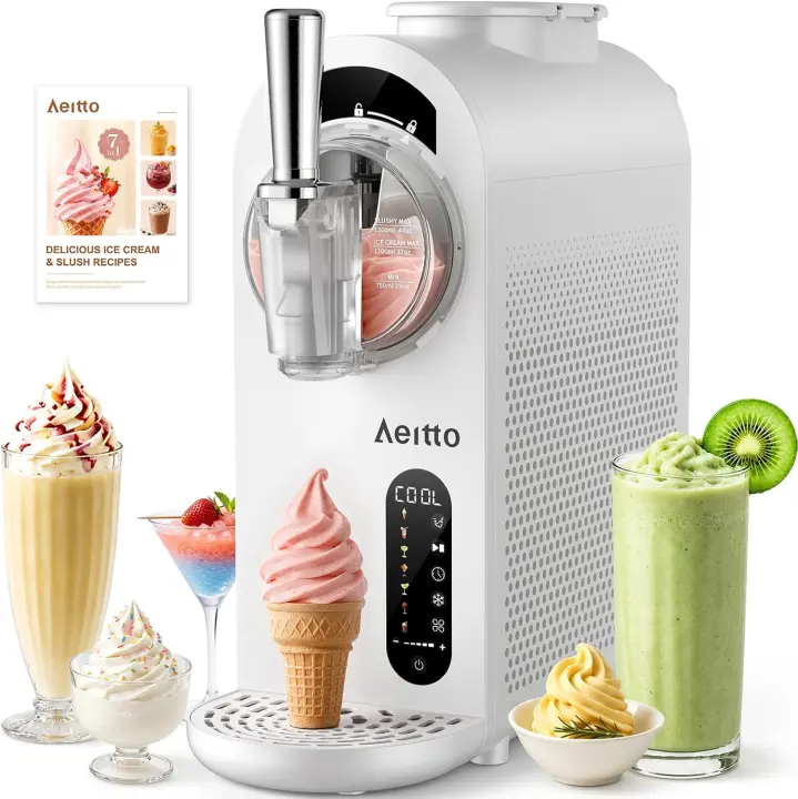 Soft-Serve Ice Cream & Slushie Machine — 7‑Preset Home Maker