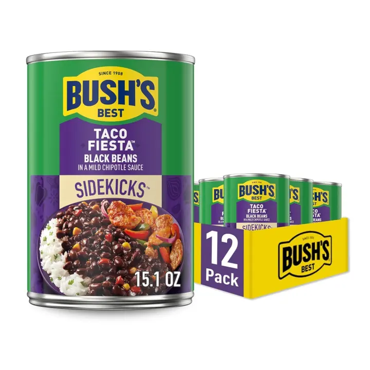 Taco Fiesta Black Beans — Canned Chipotle-Style Black Beans (12×15.1 oz)